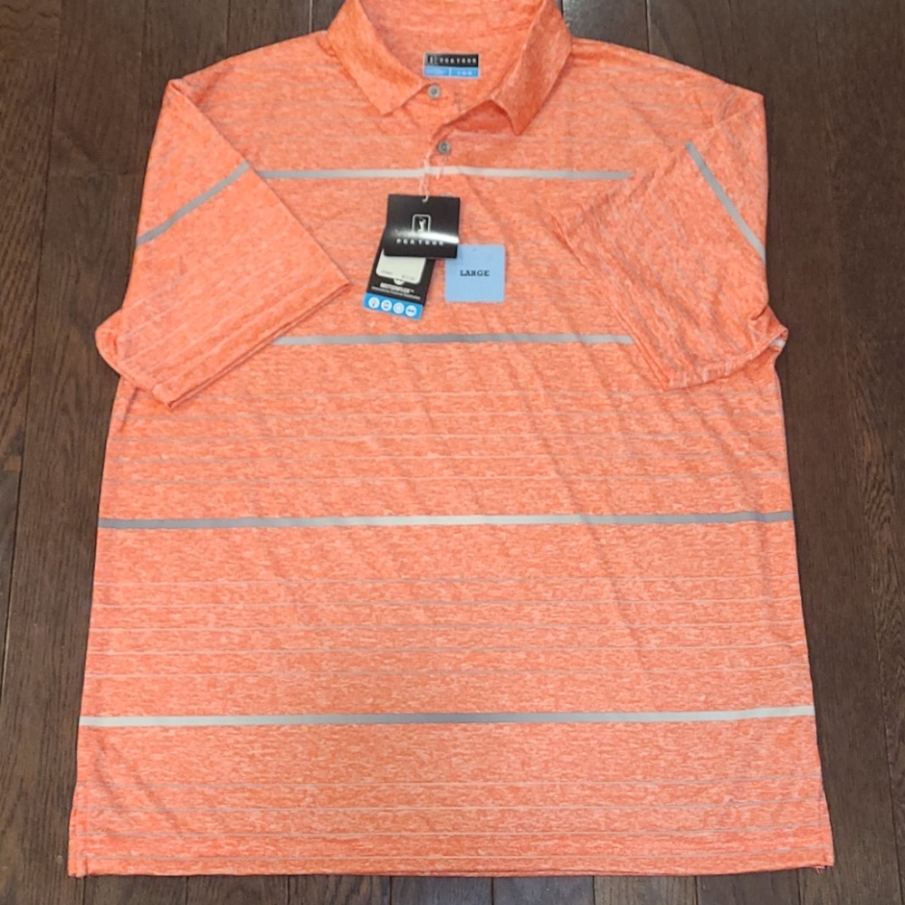 NWT Mens PGA Golf Shirt Size L